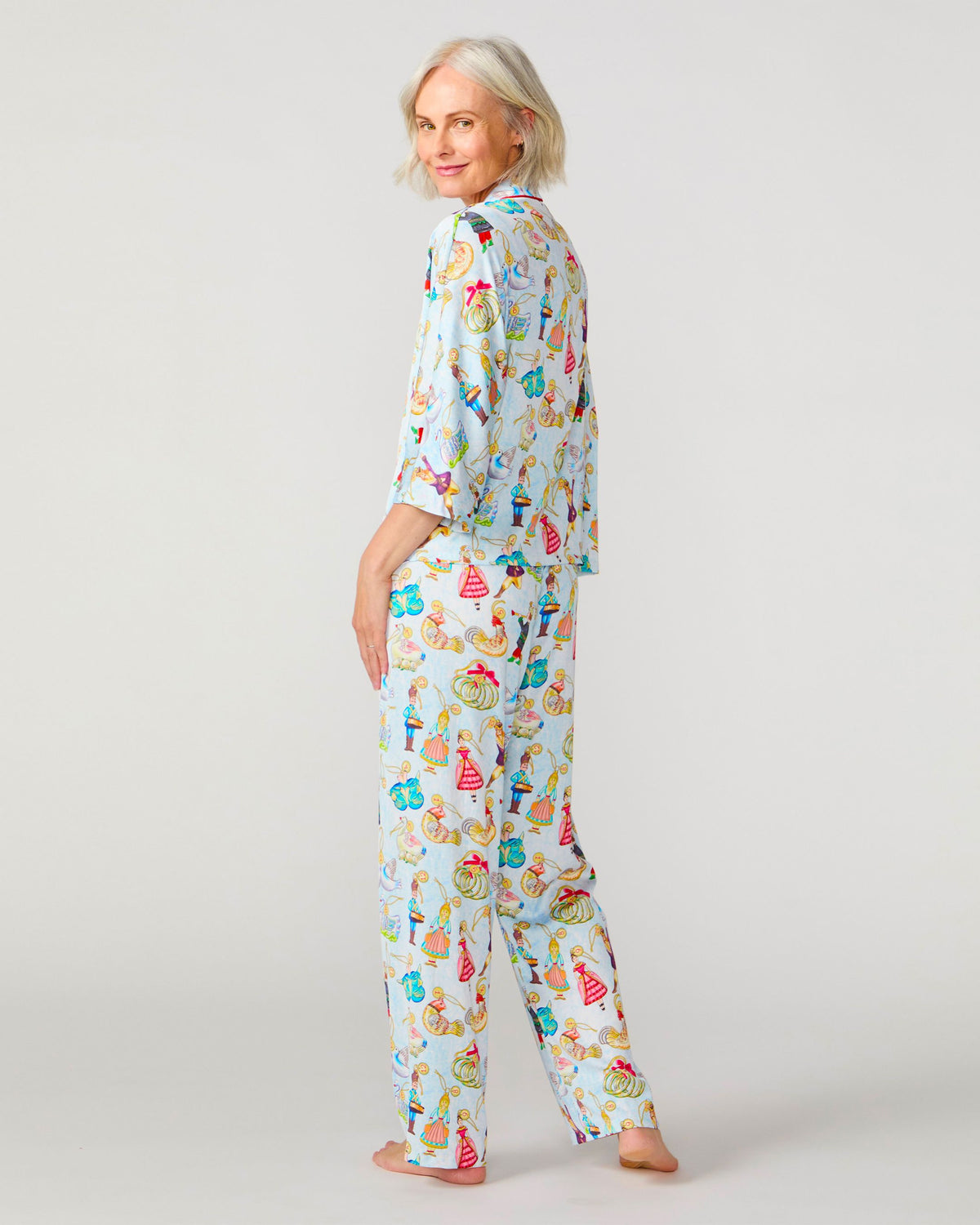 12 Days Silky 3/4 Sleeve Pant Set
