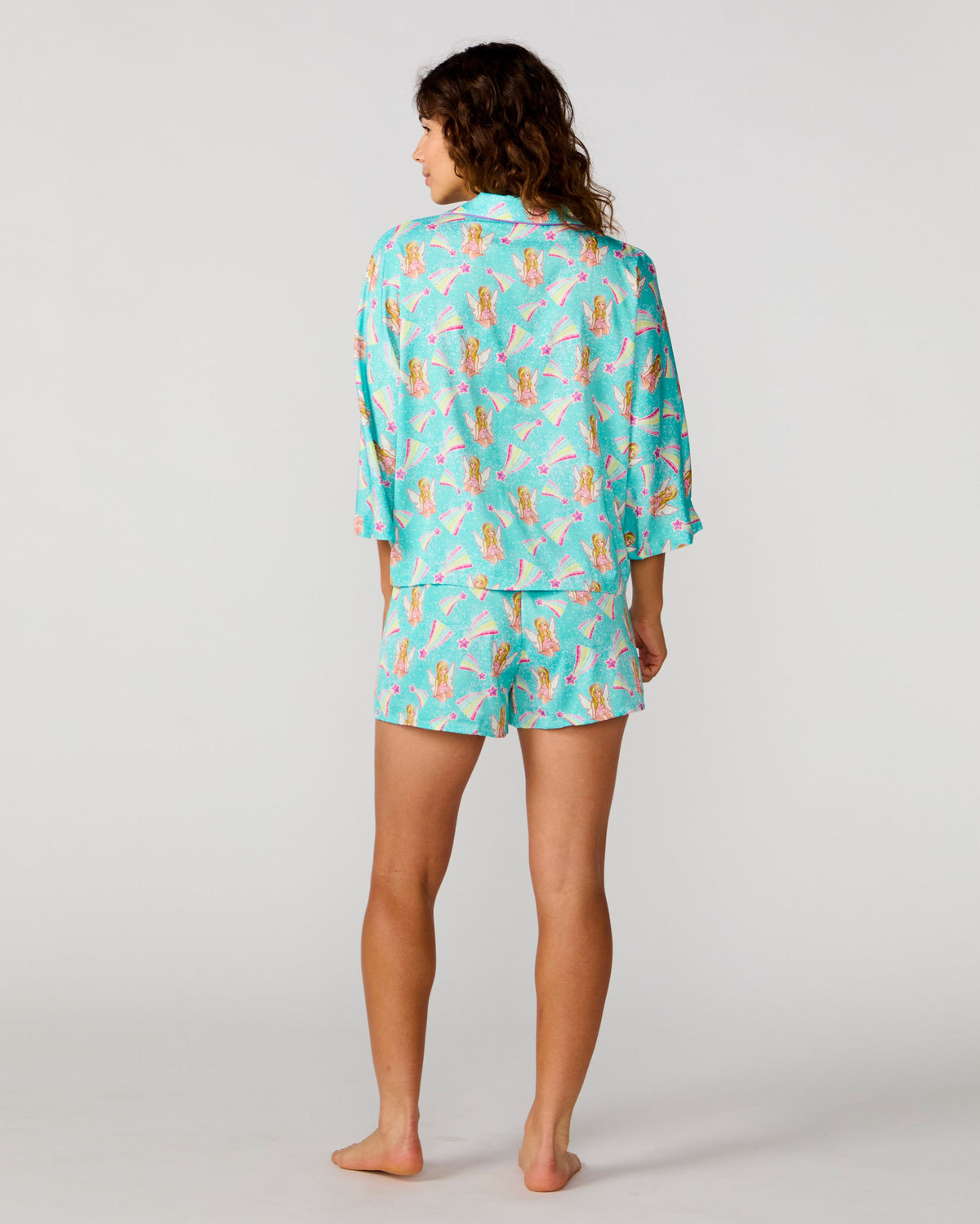 Tink Silky Silky 3/4 Sleeve Short Set