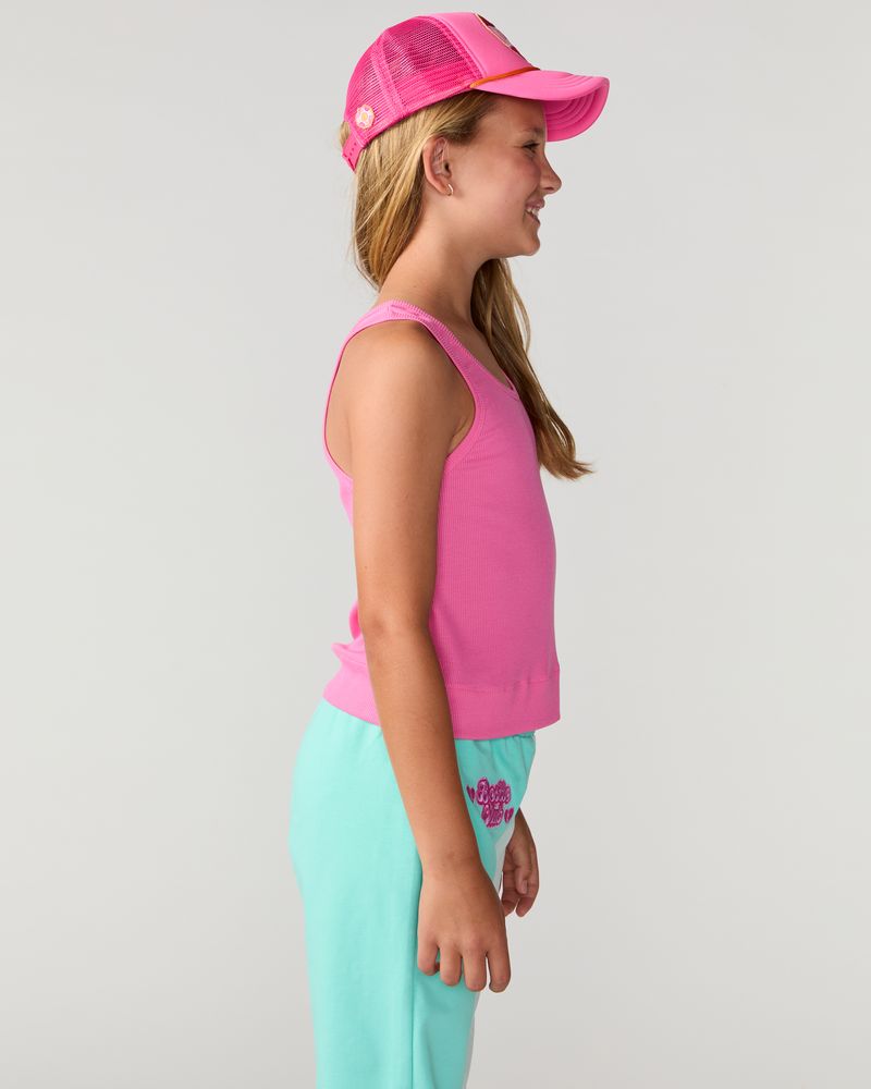 Kids Sunshine Classic Ribbed Tank, Pink