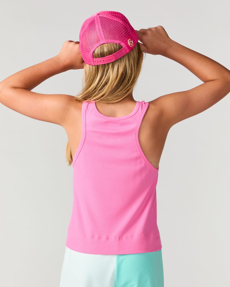 Kids Sunshine Classic Ribbed Tank, Pink