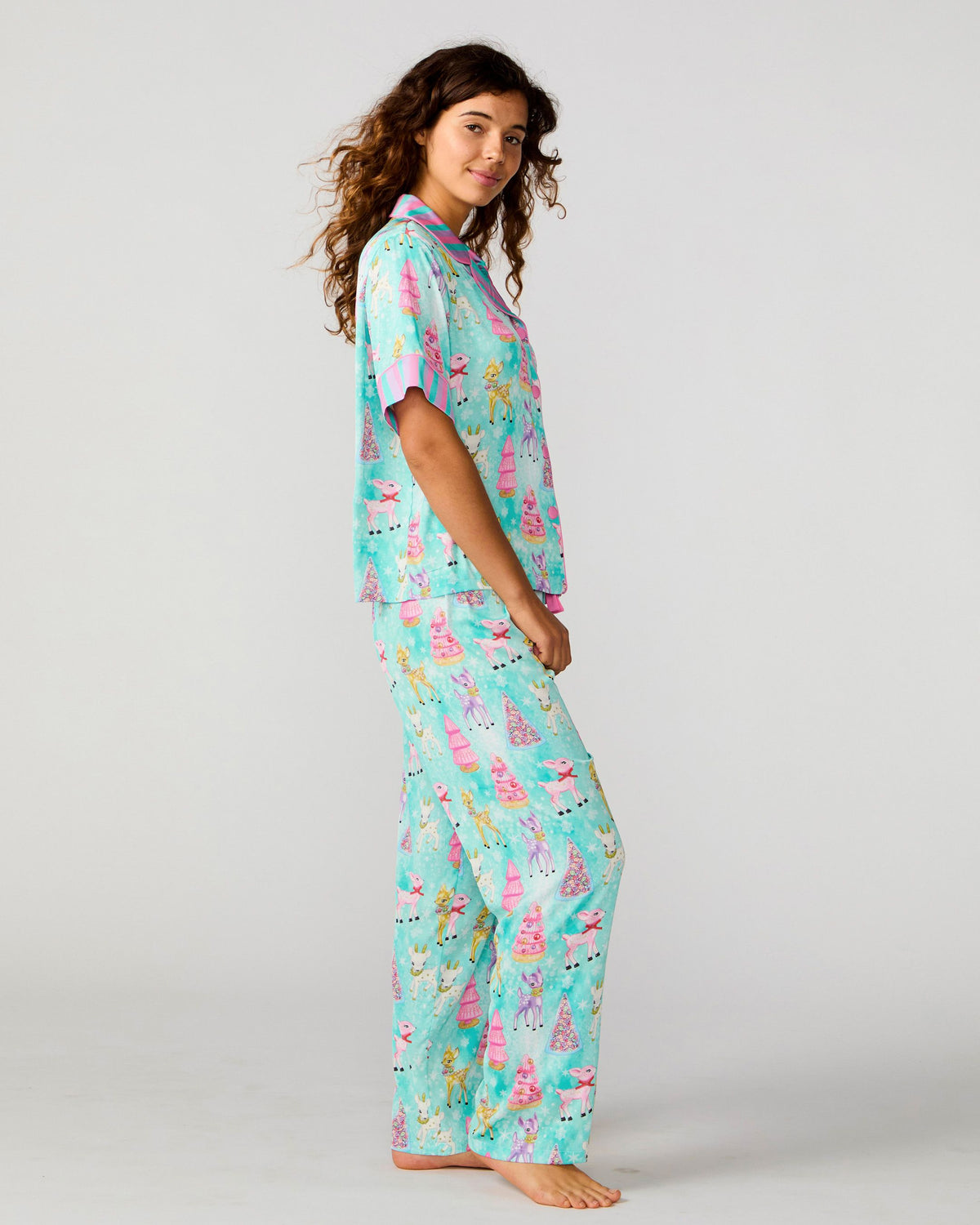Prancer Silky Pant Set