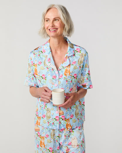 House Cats Silky Pant Set