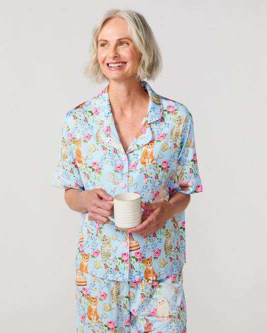 House Cats Silky Pant Set