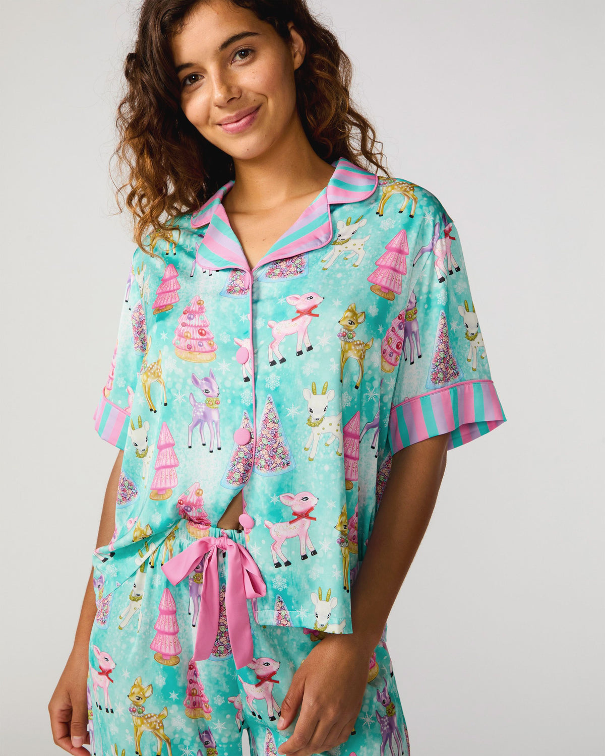 Prancer Silky Pant Set