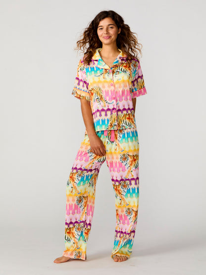 Tiger Royale Silky Pant Set