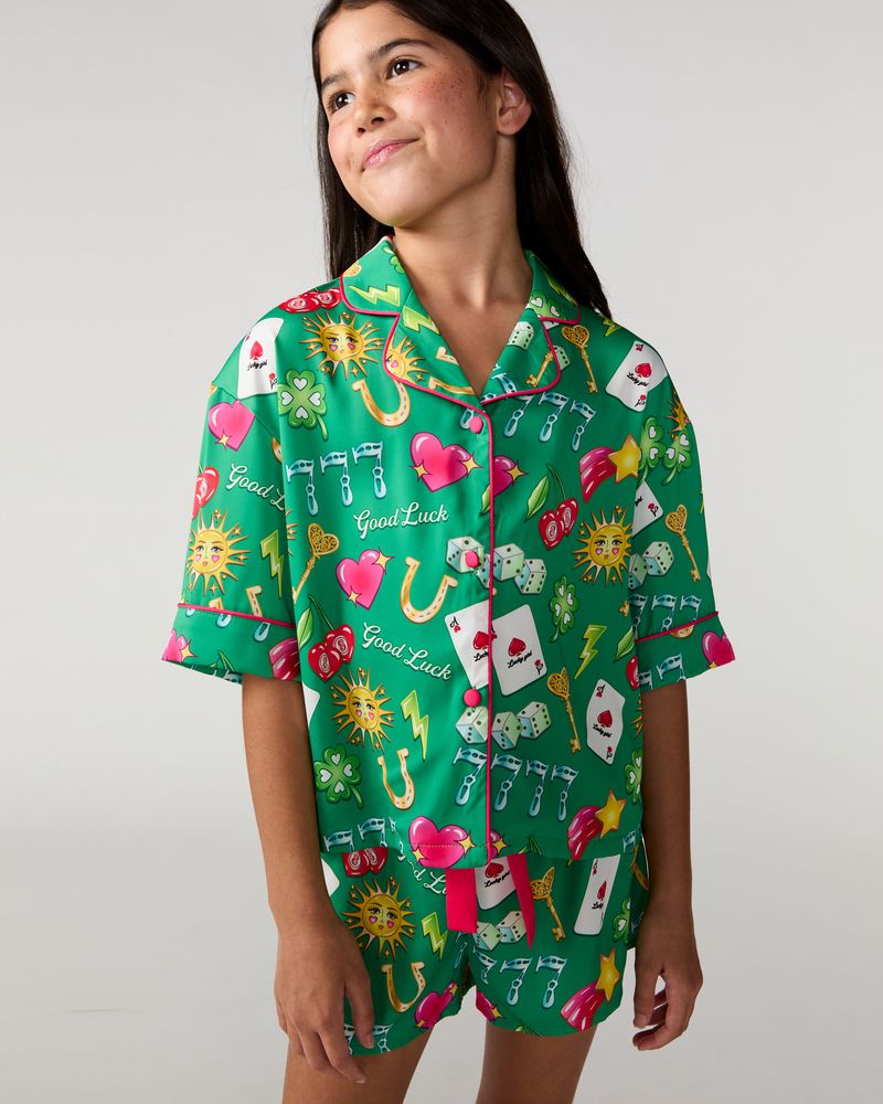 Kids Lucky Silky Short Set