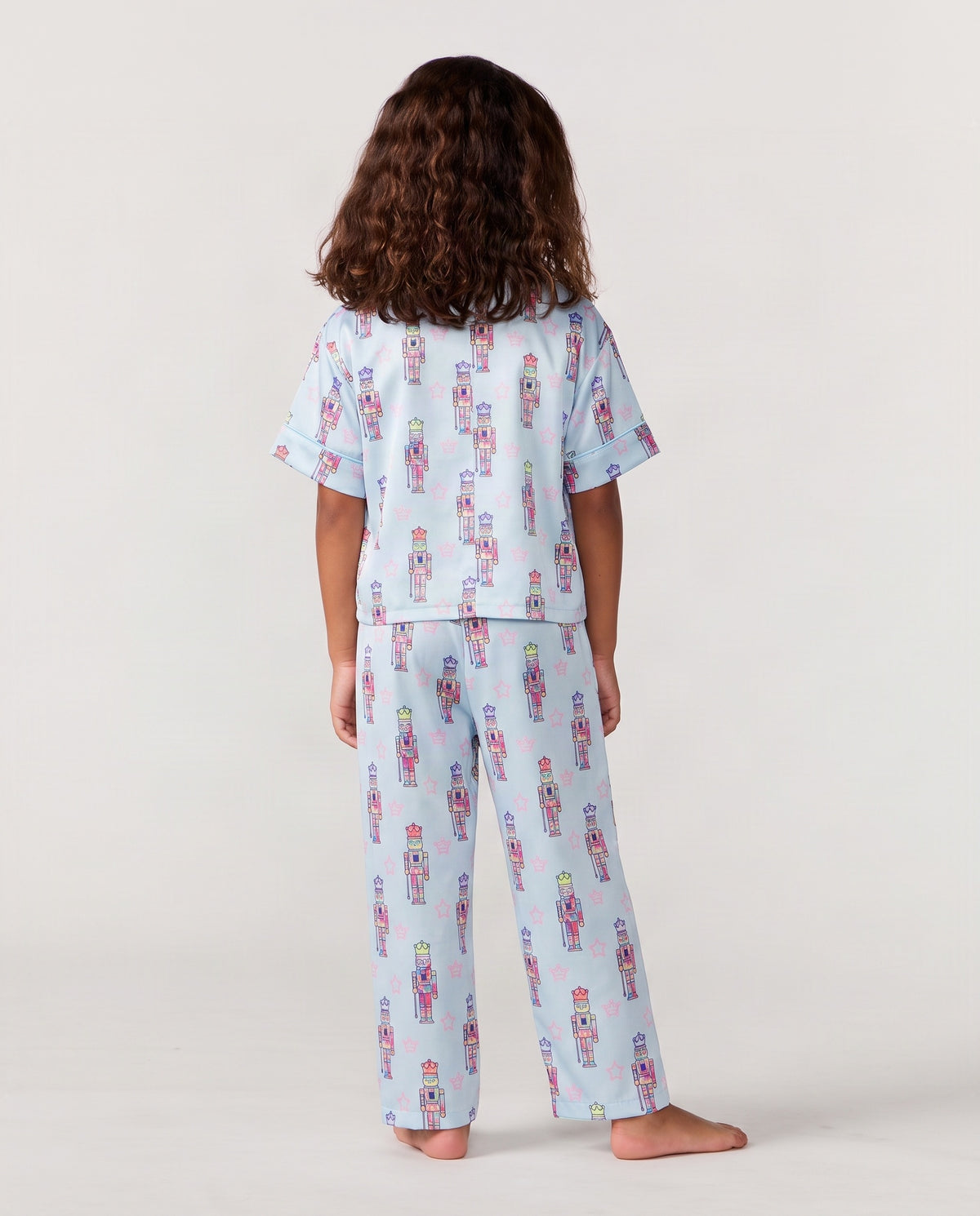 Kids Nutcracker Silky Pant Set, Blue