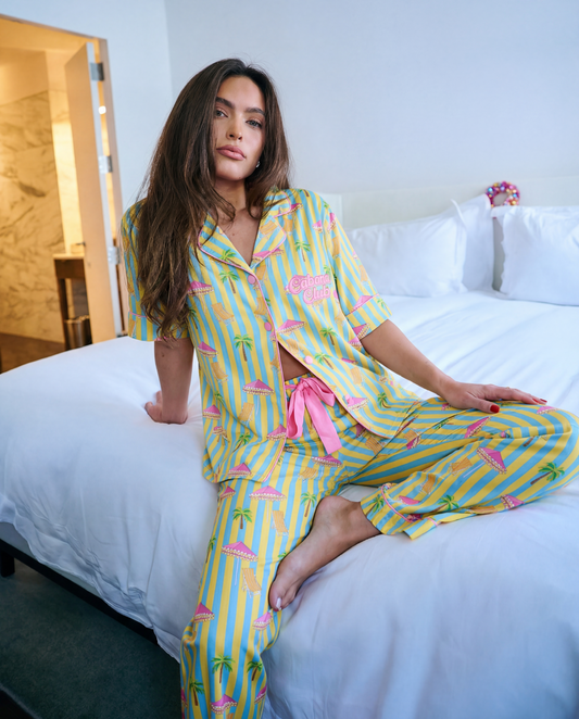 Cabana Club Silky Pant Set