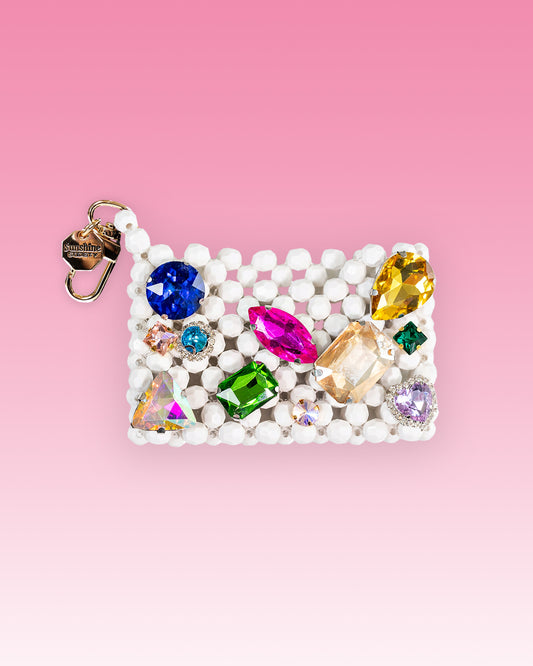 Crown Jewel Cardholder, White